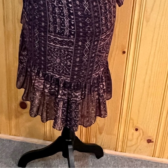 NWT Ulla Johnson Aicha Ikat Silk Chiffon Mini Dress Sz-8 - Picture 9 of 11